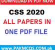 DOWNLOAD CSS 2020 ALL PAPERS in PDF