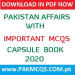 Download Now PAKISTAN AFFAIRS CAPSULE BOOK 2020 in PDF