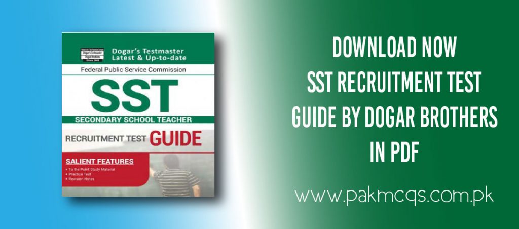 DOWNLOAD NOW sst rECRUITMENT TEST guide BY dOGAR BROTHERS in PDF