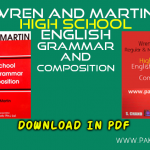 Wren and Martin High School English Grammar and Composition Download in PDF