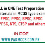 ALL in One PDF for Test Preparation