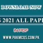 CSS 2021 Papers Download in PDF
