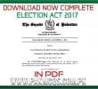 Complete Election commission Act 2017 in PDF