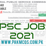 FPSC JOBS 2021 in PDF