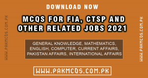 MCQS FOR FIA CTSP Jobs 2021 IN PDF